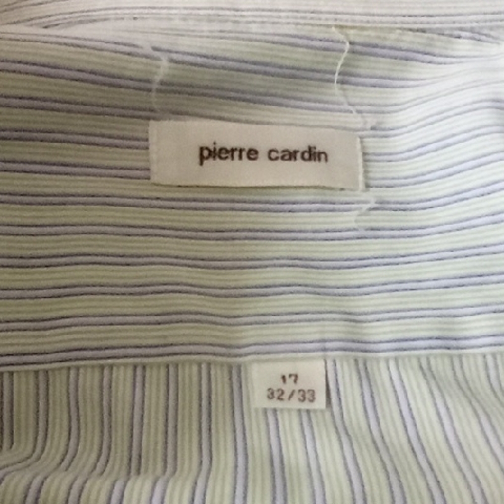 Pierre Cardin Men's Striped Shirt - Blue and White